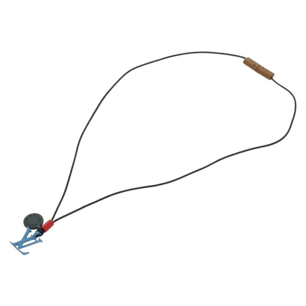 Louis Vuitton Collier Charms On The Go Necklace Enamel Navy